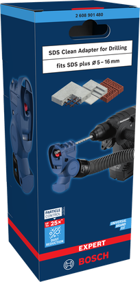 Adaptateur Bosch SDS Clean pour perçage.