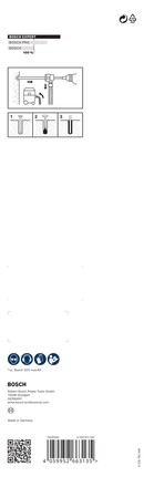 Coffret de forets pour marteau perforateur Bosch SDS Clean max-8X 20 × 400 × 650.