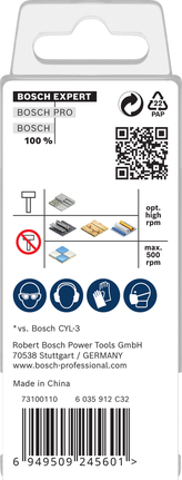 Coffret de forets multi-construction Bosch EXPERT HEX-9 4 pièces.