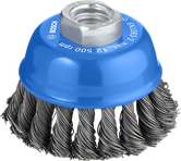 Brosse à godet métallique Bosch PRO 75 mm pour meuleuses d'angle.