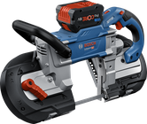 Scie à ruban sans fil Bosch GCB 18V-127 pour une coupe précise.