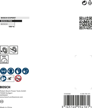 Roue à rayons Bosch PRO Metal clean X-Lock 115 x 0,3 mm.
