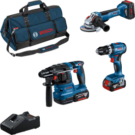 Ensemble d'outils électriques sans fil Bosch.