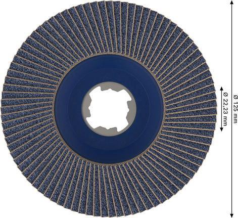 Disque à lamelles Bosch PRO X571 incliné 125 mm G40 X-Lock.