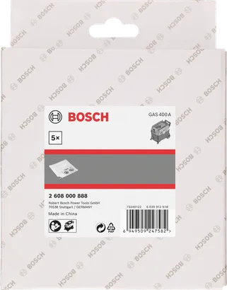 Sac d'élimination Bosch GAS 400A 5×.