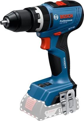 Perceuse sans fil Bosch GSB 18V-65 avec système anti-rebond.