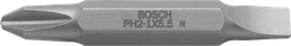 Embout de tournevis à fente double PH2 Bosch.