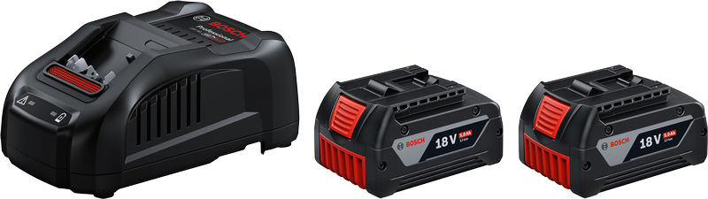 Coffret de démarrage Bosch GAL 1880 CV chargeur avec deux batteries 18V 5Ah.