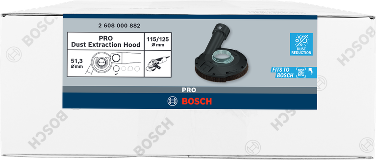 Hotte d'aspiration de poussière Bosch PRO 115/125 mm.