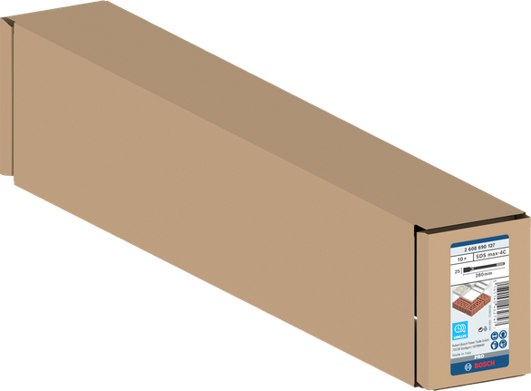 Coffret burin plat Bosch PRO SDS max-4C 25×280 mm.