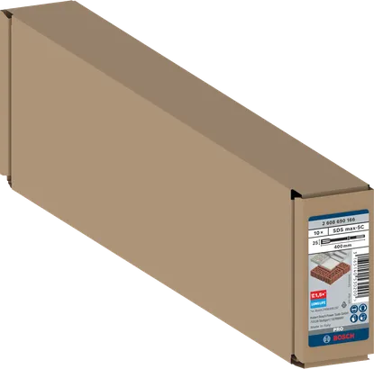 Coffret de burins plats Bosch PRO SDS max-5C 25×400mm 10 pièces.