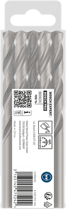 Jeu de 5 forets hélicoïdaux Bosch PRO Metal HSS-G.