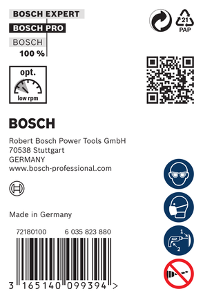 Foret d'installation Bosch PRO Wood HSS 6 × 57 × 600 mm emballage.