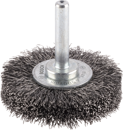 Roue à fil métallique Bosch PRO Metal Clean 50 x 0,2 mm à tige droite.
