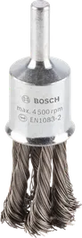 Brosse à extrémité épaisse Bosch PRO en acier inoxydable, fil noué.