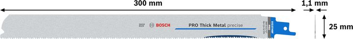 Lame de scie Bosch PRO Thick Metal Precision S1237HBF, 300 mm.