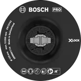 Plateau de support Bosch PRO souple 125 mm pour meuleuses X-Lock.