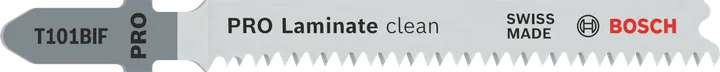Lame de scie sauteuse Bosch PRO Laminate clean T101BIF, dents rectifiées.