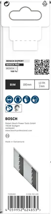 Lames de scie sauteuse Bosch PRO Metal Sandwich T718BF 180 mm 5 pièces.