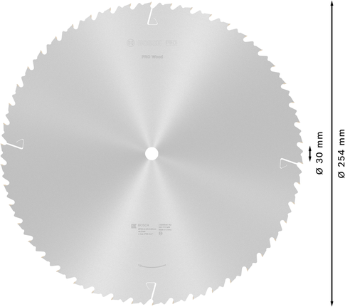 Lame de scie circulaire à bois Bosch PRO 700 mm pour des coupes nettes.