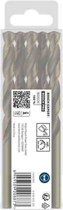 Jeu de forets hélicoïdaux Bosch PRO en acier inoxydable HSS-Co.