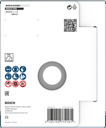 Tête de meulage multi-matériaux Bosch PRO 5 x 125 x 22,23 mm.