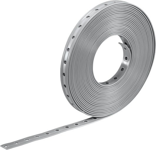 Rouleau de sangle métallique Bosch PRO FMS-19 avec trous, 10 m.
