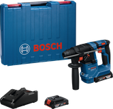 Perceuse à percussion Bosch GBH 18V-18 avec coffret et batterie.
