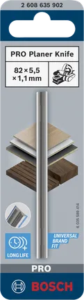 Couteau de rabot Bosch PRO 82×5,5×1,1 mm.