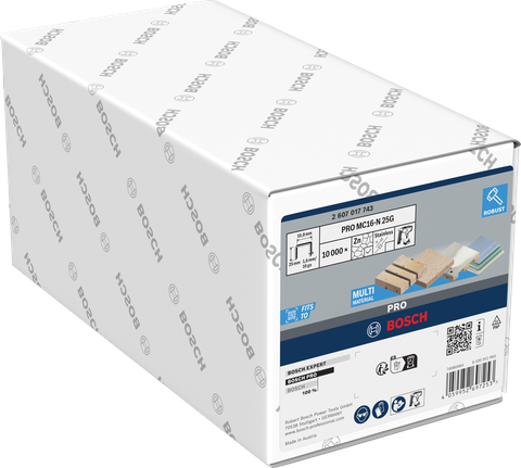 Boîte d'agrafes Bosch PRO MC16-N 25G 25 mm.