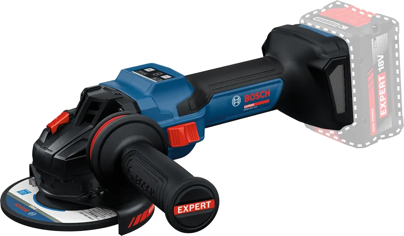 Meuleuse d'angle sans fil Bosch avec système de batterie EXPERT 18V.