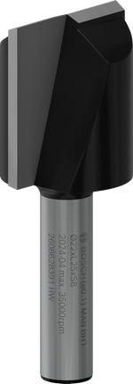 Fraise à défoncer droite Bosch PRO deux dents Ø 22 mm.