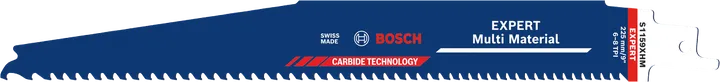Lame Bosch EXPERT Multi Material S1159XHM à dents progressives.