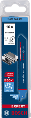 Lames de scie alternative Bosch EXPERT Thin Tough Metal S922EHM.