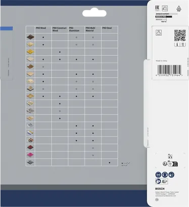 Lame de scie circulaire Bosch PRO Steel 203 x 2 x 25,4 mm emballage.