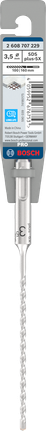 Foret Bosch PRO SDS plus-5X 3,5 × 100 × 160 mm.