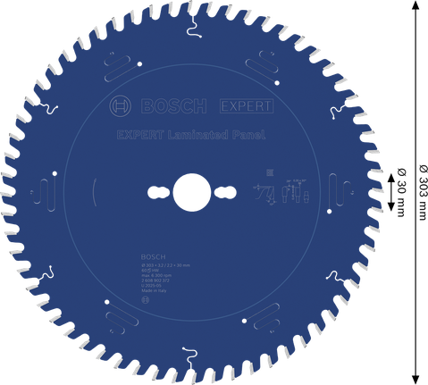 Lame de scie circulaire pour panneaux stratifiés Bosch EXPERT, 303 mm.