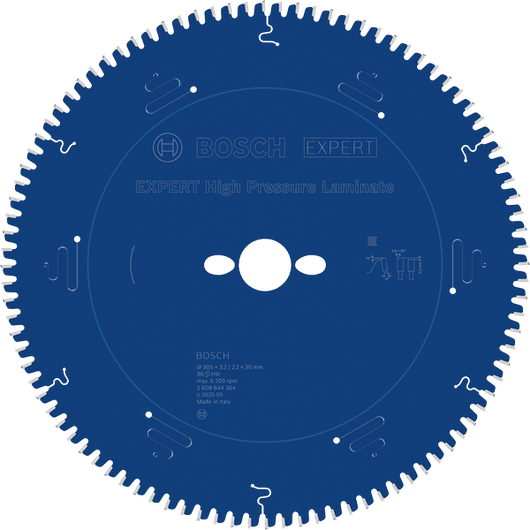 Lame de scie circulaire Bosch EXPERT High Pressure Laminate, 305 mm.