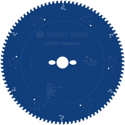 Lame de scie circulaire Bosch EXPERT Aluminium, diamètre 315 mm.
