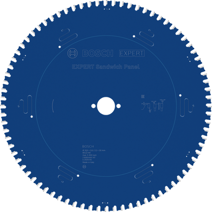 Lame de scie circulaire pour panneaux sandwich Bosch EXPERT, 80 dents.