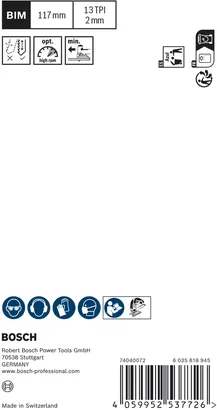 Pack de lames de scie sauteuse Bosch EXPERT Hardwood 2-side clean T308BFP.