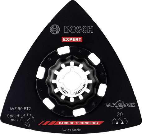Plateau de ponçage carbure Bosch EXPERT AVZ 90 RT2 90 mm.
