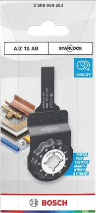 Lame de coupe multi-matériaux Bosch Starlock AIZ 10 AB.