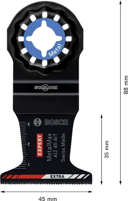 Lame plongeante Bosch EXPERT AIZ 45 AIT MetalMax, carbure.