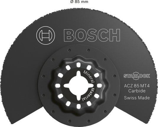 Lame de coupe pour matériaux minéraux Bosch ACZ 85 MT4 Starlock.
