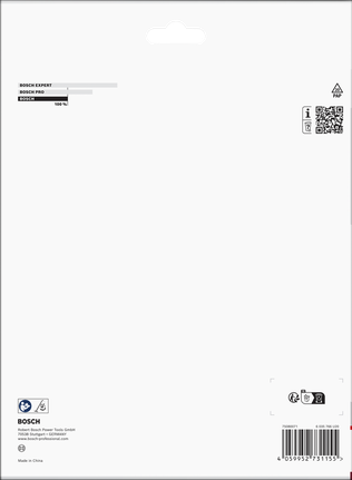 Emballage du sac en papier pour aspirateur Bosch.