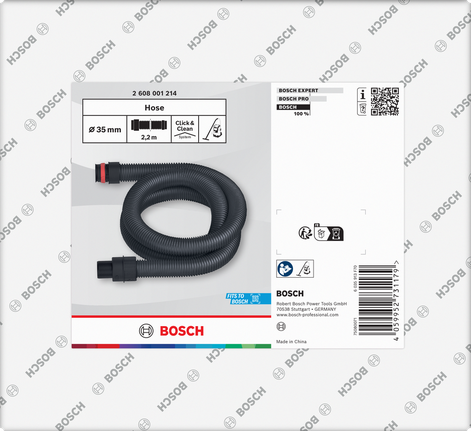Tuyau d'aspiration Bosch 2,2 m 35 mm.