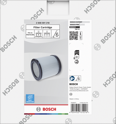 Filtre à cartouche Bosch pour aspirateur F8.