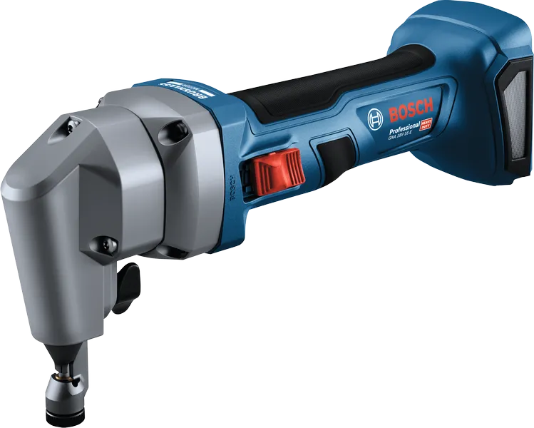 Grignoteuse sans fil Bosch GNA 18V-16 E pour la découpe des métaux.