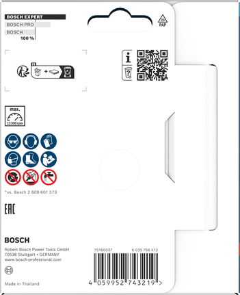 Emballage de la tête de meulage diamantée pour béton Bosch EXPERT 115 mm.